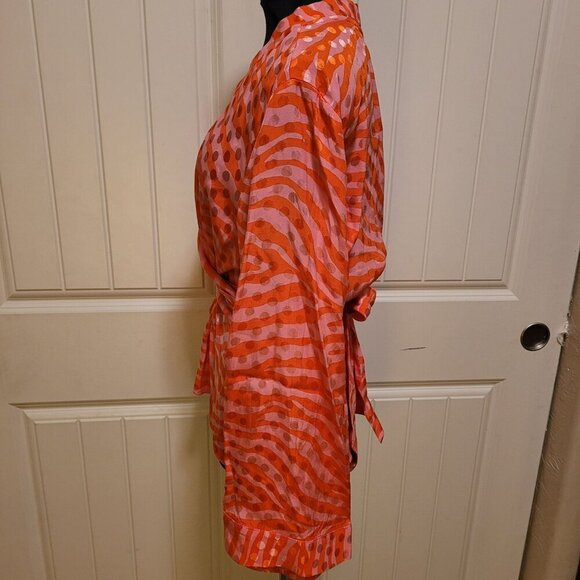 ASOS River Island Orange & Pink Zebra Print Blouse US 8 - Picture 6 of 6